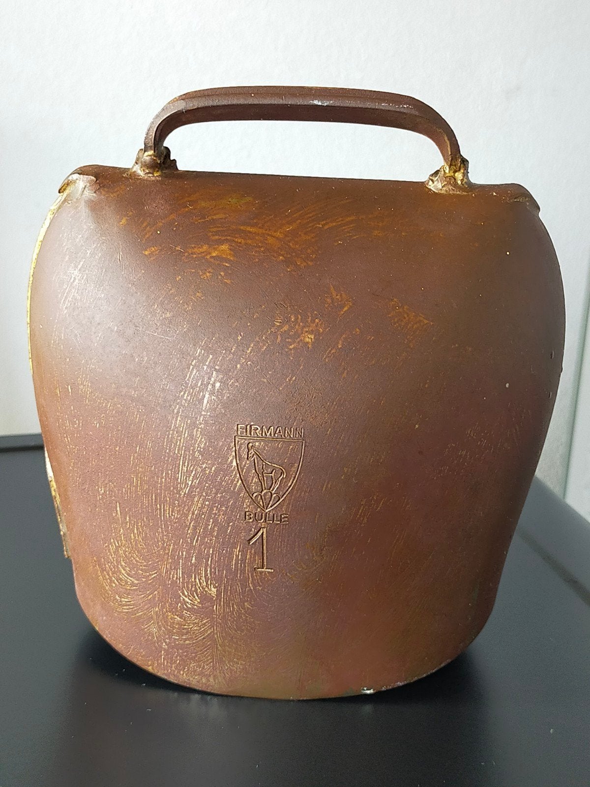 Oude koeienbel Firmann, Bulle 1, Antiek en Kunst, Ophalen of Verzenden