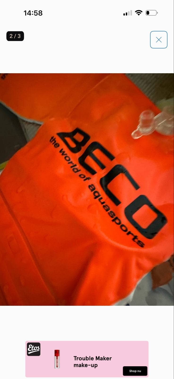 BECO Zwemhulpmiddel Armbanden - Oranje (15-30 kg), Ophalen of Verzenden, Gebruikt