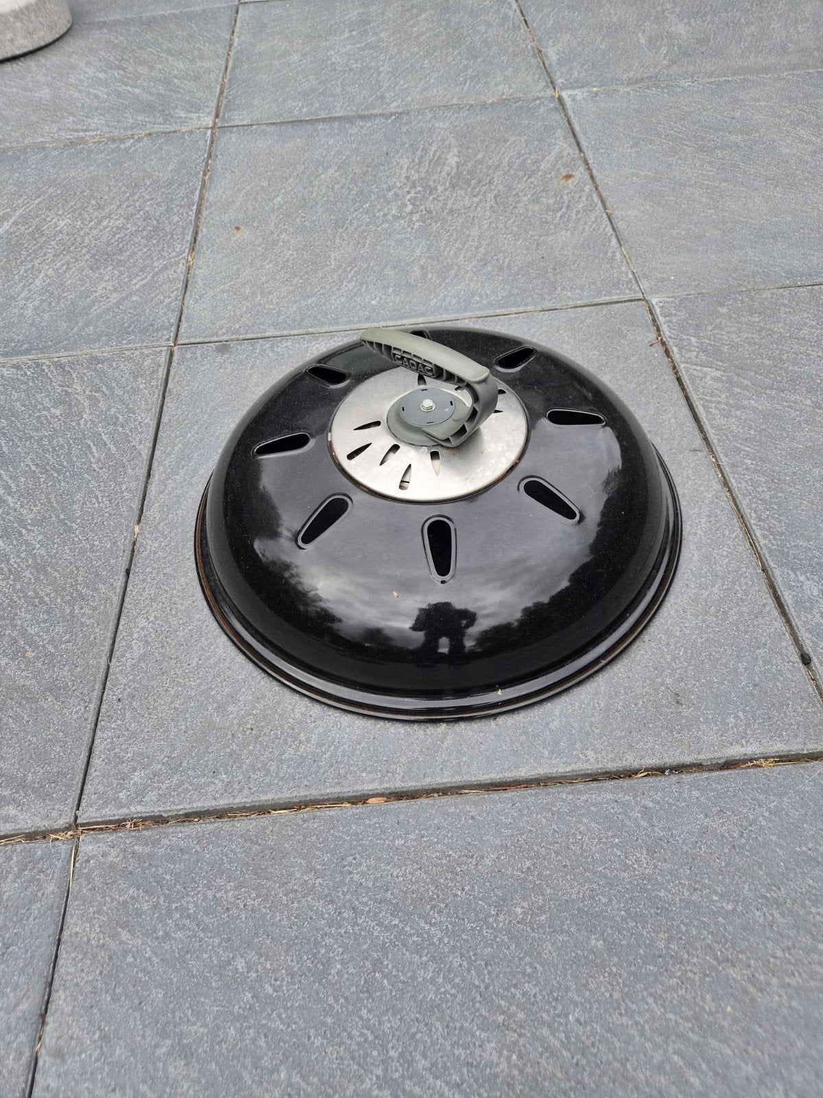 Weber BBQ deksel met ventilatie - Zwart, Ophalen of Verzenden, Gebruikt, Weber
