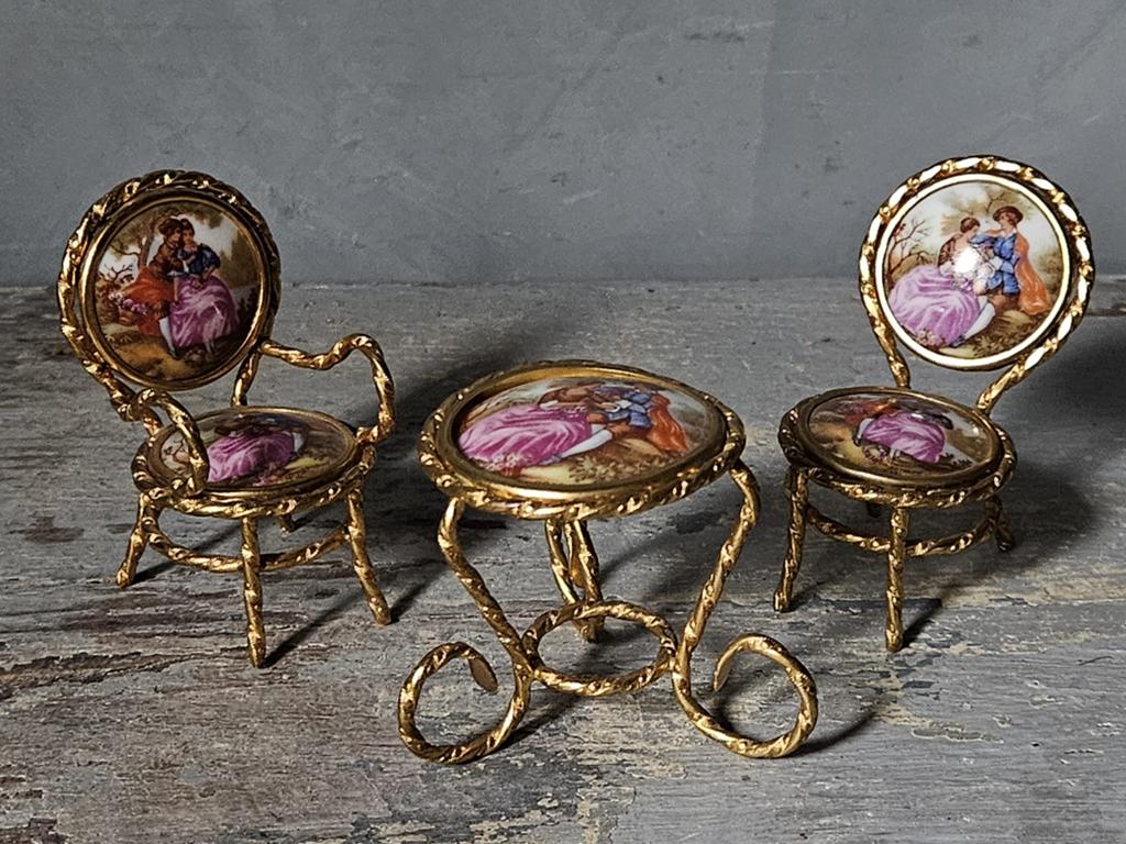 Miniatuur set Limoges porselein, Antiek en Kunst, Ophalen of Verzenden