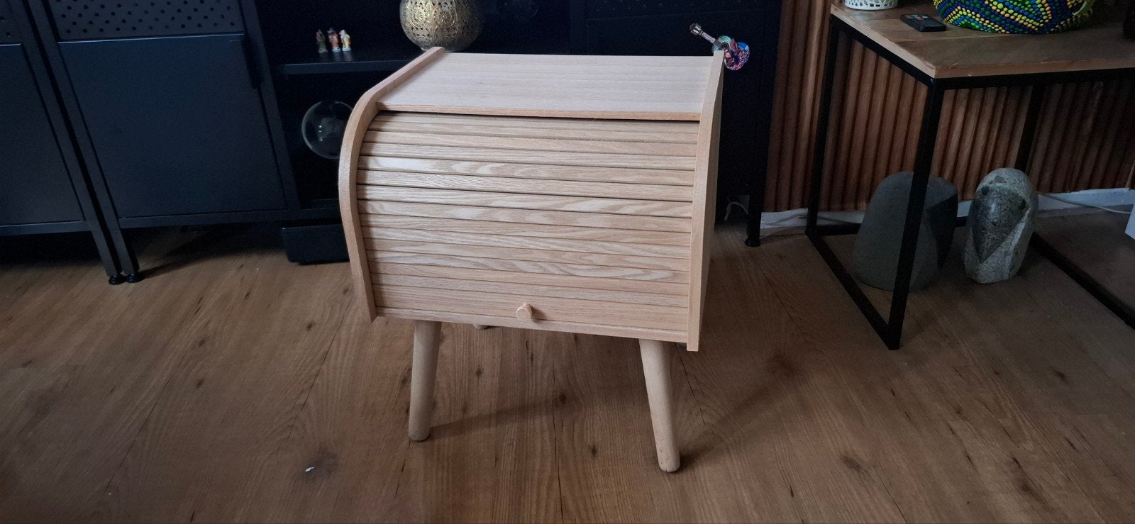 Mooi hout kastje met rolluik nieuw, Ophalen of Verzenden, Nieuw