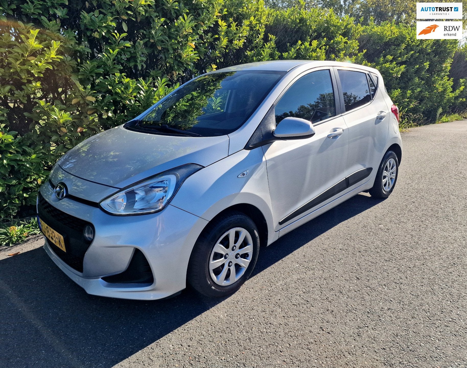 Hyundai I10 1.0i Apple CarPlay Cruise Clima Airco, Auto's, Voorwielaandrijving, Stof, Gebruikt, 4 stoelen