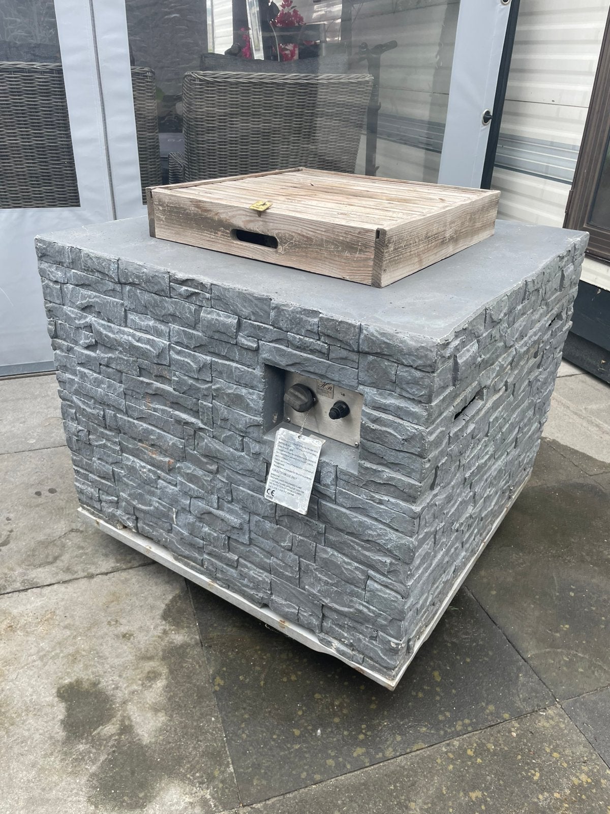 Gastafel gashaard sfeertafel tuintafel, Ophalen, Gebruikt