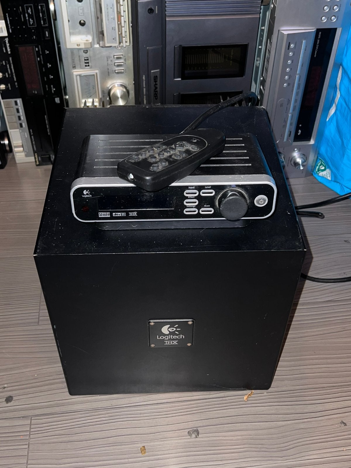 Logitech Z-5400 THX Subwoofer + bedieningspaneel en afstands, Ophalen, Gebruikt, Subwoofer, Logitech
