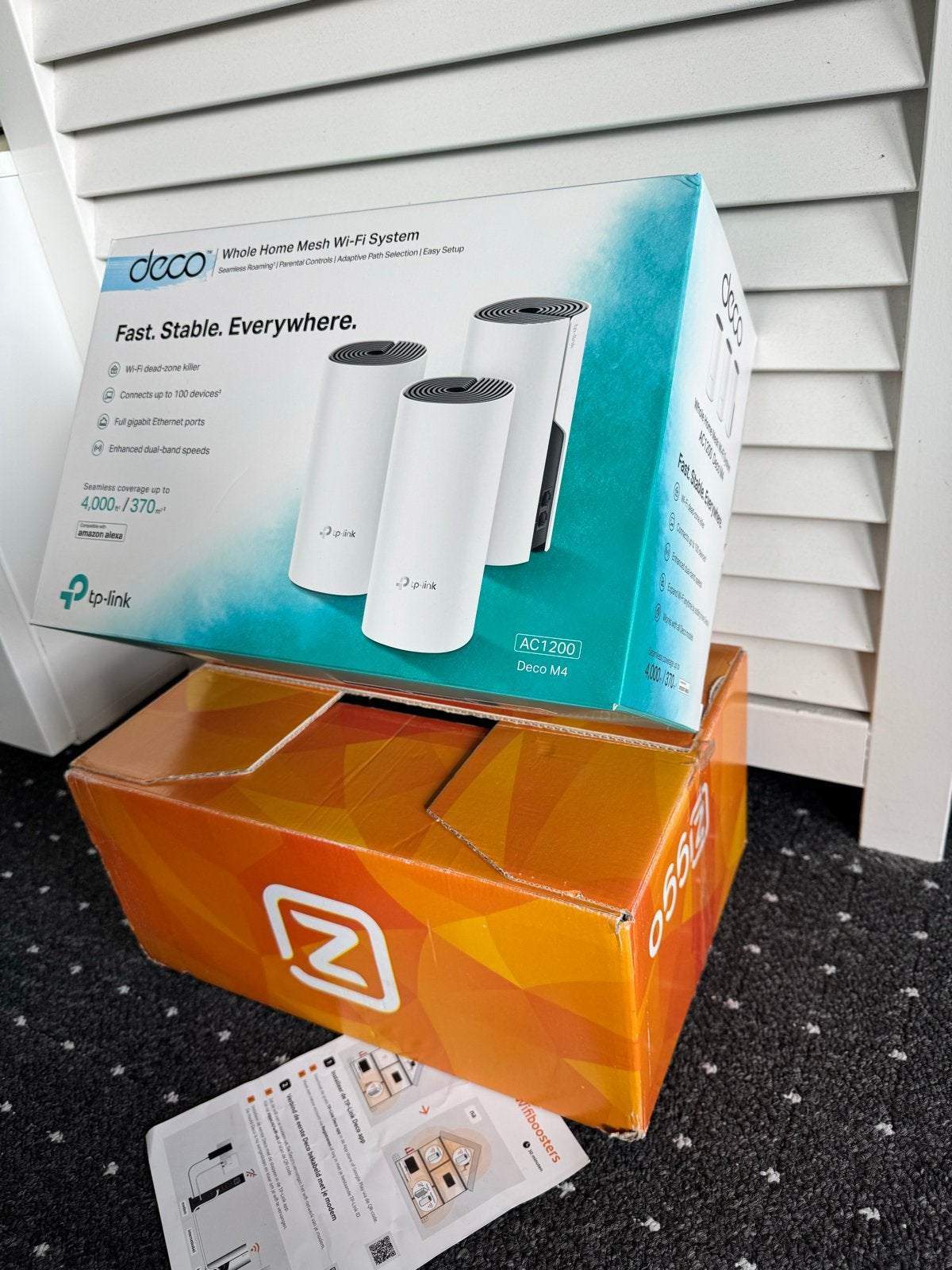 Nieuwe TP-Link Deco M4 AC1200 Mesh Wi-Fi Systeem, Ophalen of Verzenden, Nieuw, Router