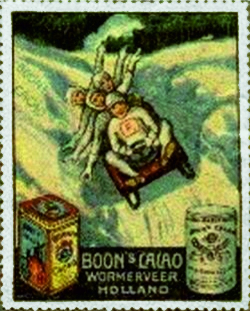 GEZOCHT, sluitzegels postzegels Boon's Cacao, Wormerveer., Ophalen of Verzenden, Postfris, Overige thema's