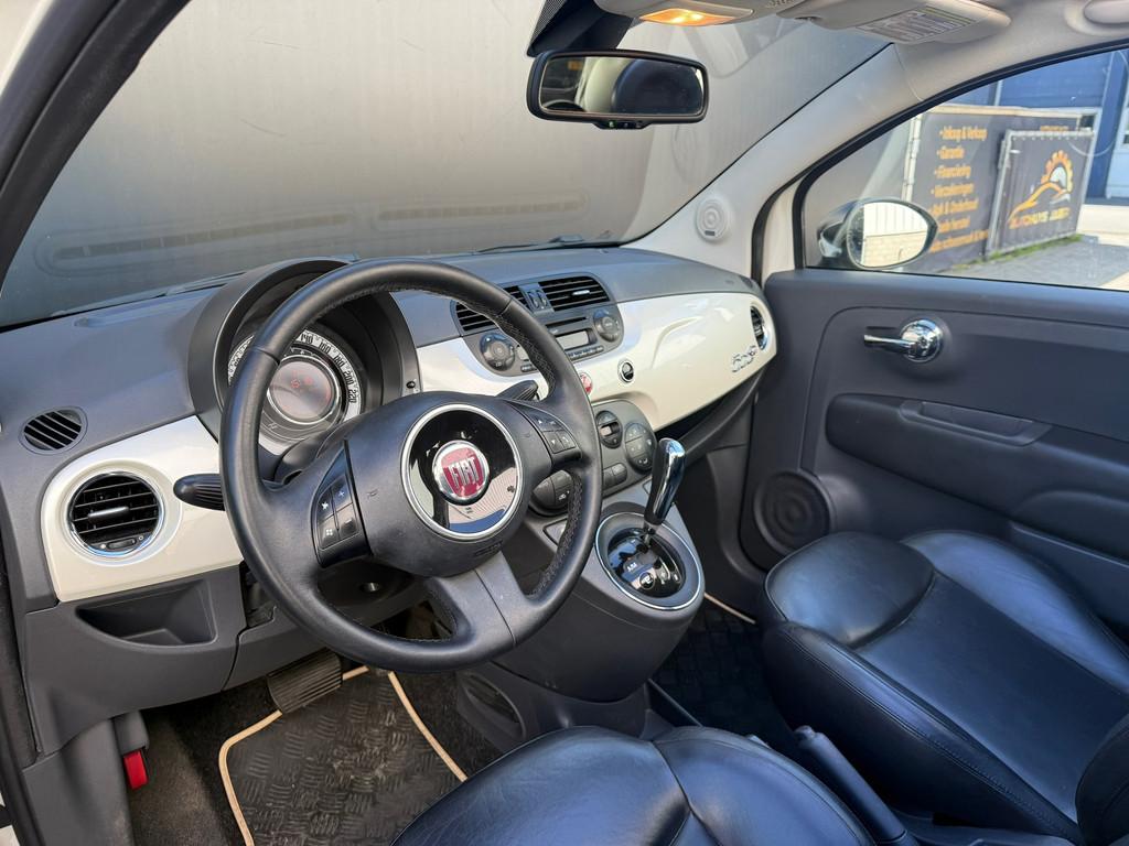 Fiat 500 C 1.2 Rock Cabrio Automaat Rood dakje, Auto's, Fiat, Euro 5, Gebruikt, Cabriolet, Bedrijf