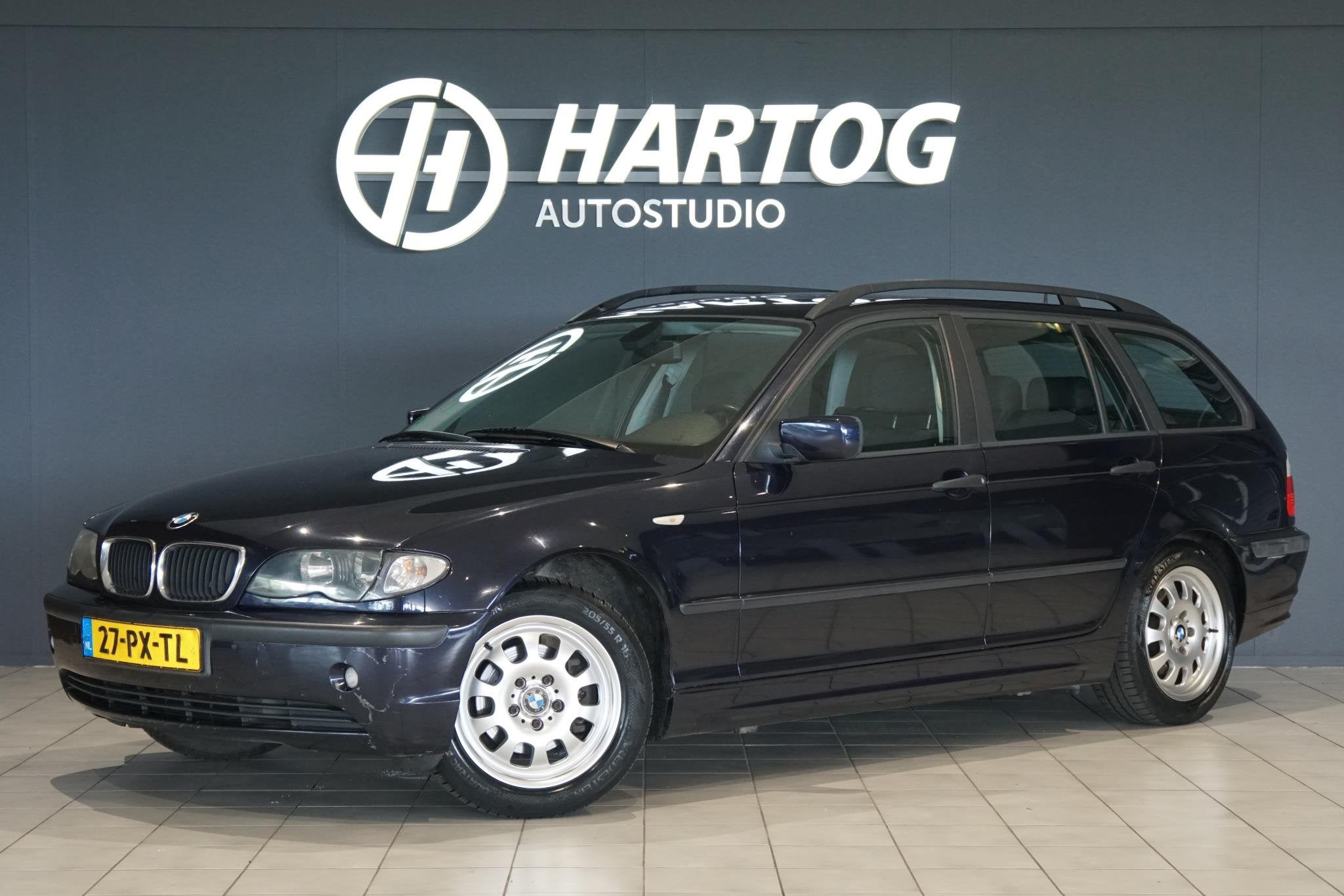 BMW 3-serie Touring 316i Black&Silver II + SPORTSTOELEN / NA, 4 cilinders, Blauw, Handgeschakeld, Achterwielaandrijving