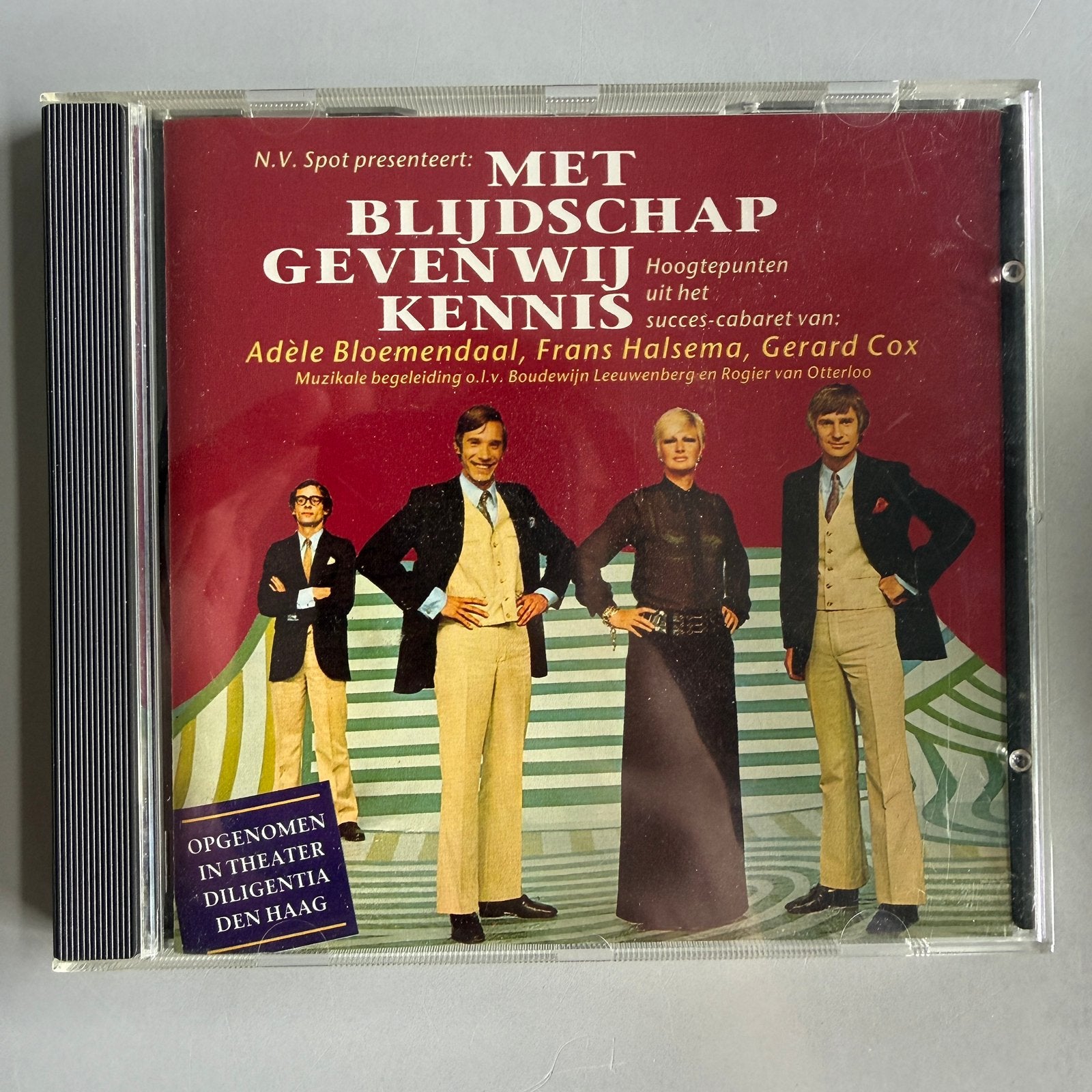 Adele Bloemendaal Frans Halsema Gerard Cox Rob Touber CD, Cabaret of Kleinkunst, Ophalen of Verzenden, Live-album, Remastered