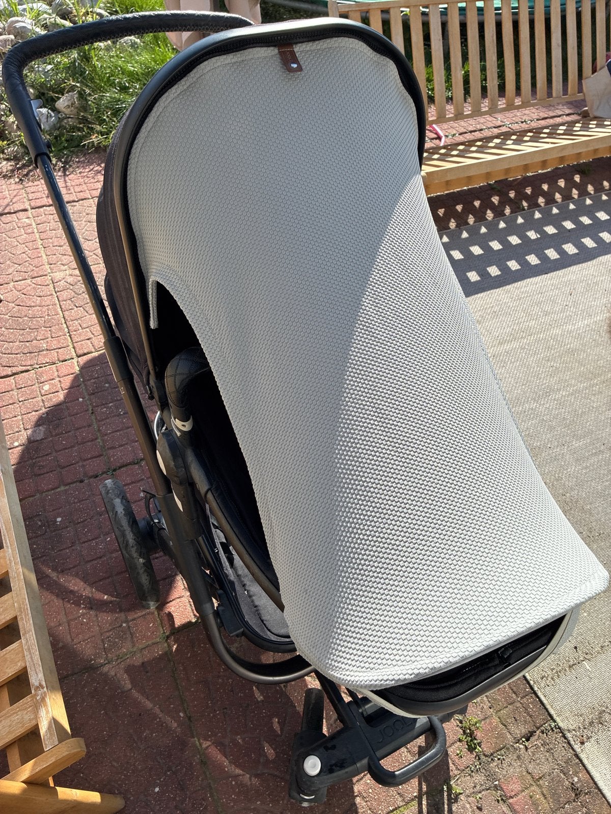 Joolz Comfort Cover zonnescherm Grey, Kinderen en Baby's, Ophalen of Verzenden, Gebruikt, Kinderwagen, Bugaboo