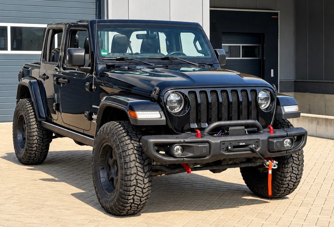 ‼️JEEP WRANGLER JL 2.0T 274PK SAHARA EXTREME BLACK EDITION‼️, Auto's, Dealer onderhouden, 4 cilinders, 2500 kg, Leder