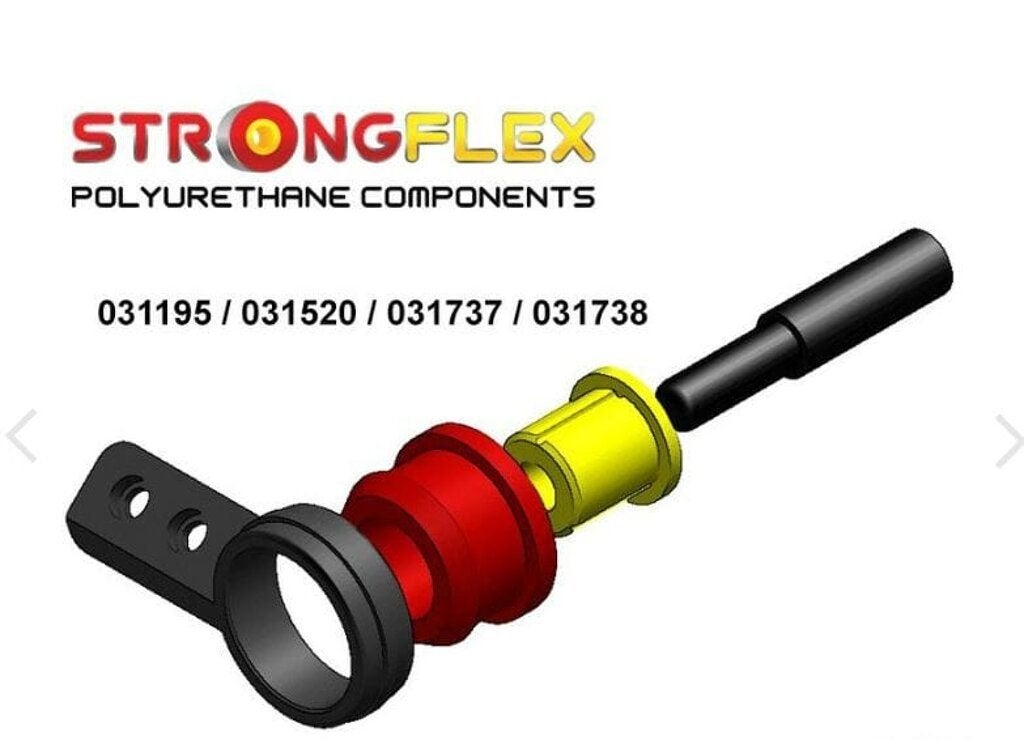 Strongflex voorzijde draagarm rubber set achterzijde Geel BM, -, -, Nieuw, Ophalen of Verzenden