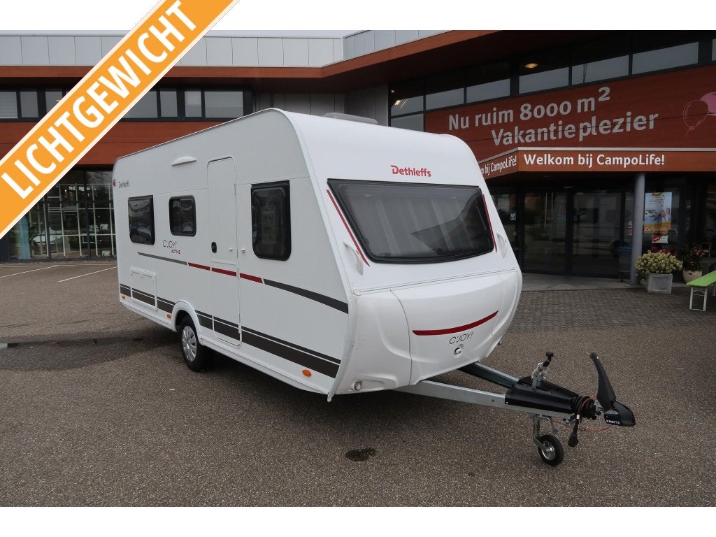 Dethleffs C'Joy 460 LE ENKELE BEDDEN, LICHTGEW., Caravans en Kamperen, Caravans, Schokbreker, Dethleffs, 5 tot 6 meter, Overige typen