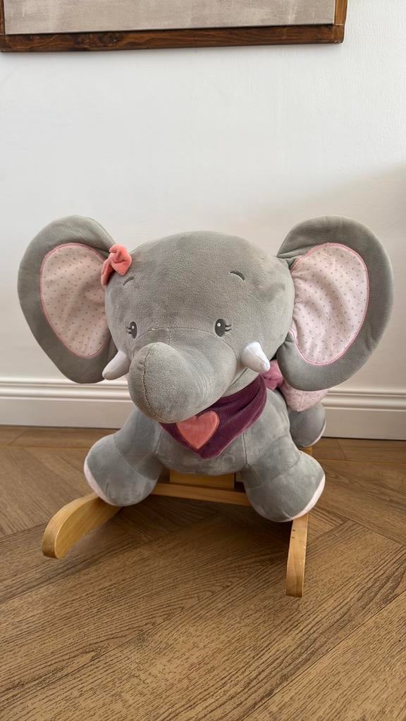 Nattou - Schommel Olifant Roze, Ophalen, Nieuw