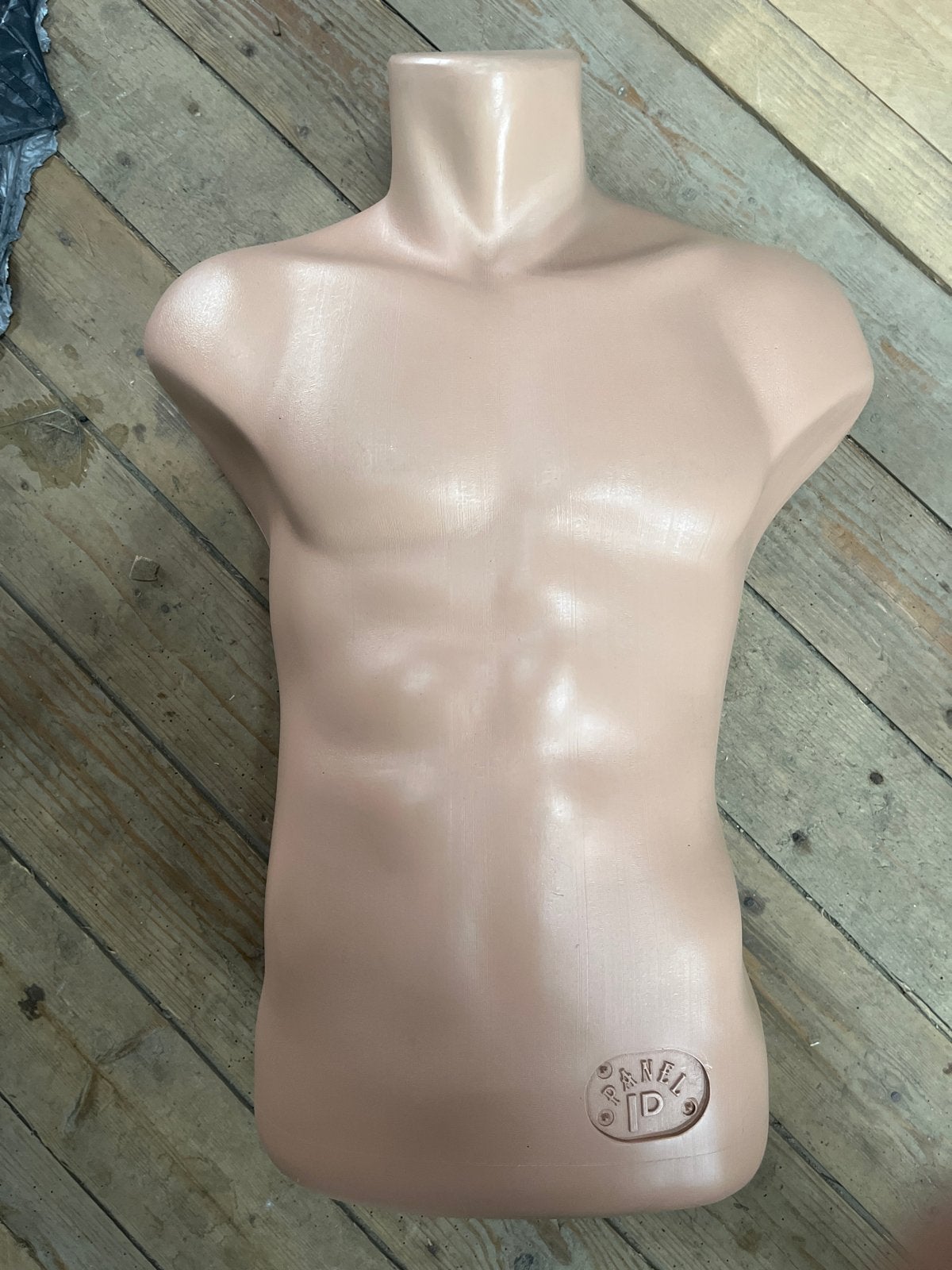 Plastic etalagepop torso heren (huidskleur), Ophalen of Verzenden