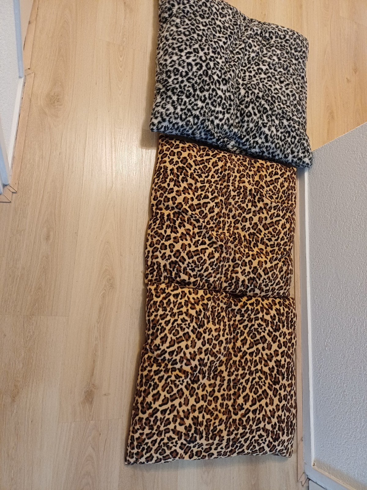 Leopardprint kussenset - Zwart/wit en bruin, Huis en Inrichting, Ophalen, Gebruikt, Meerkleurig, Met print