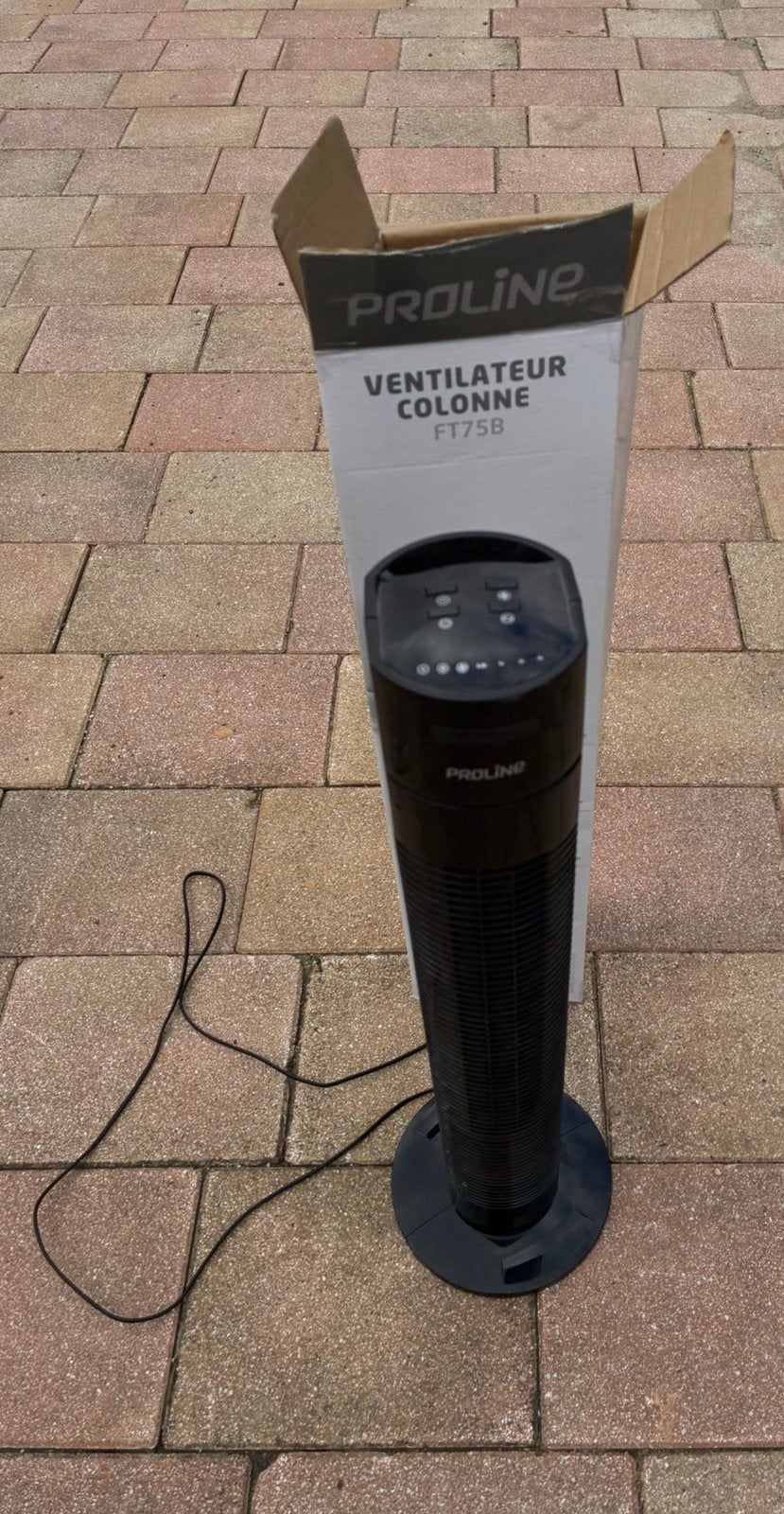 Proline torenventilator zwart als nieuw!, Witgoed en Apparatuur, Ophalen, Zo goed als nieuw, Torenventilator