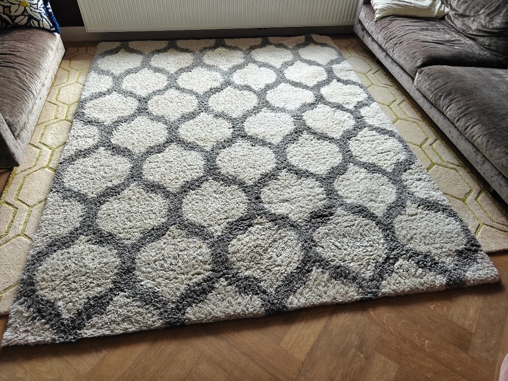 Mooi Hoogpolig Vloerkleed Berber Shaggy - 200 x 250 cm, Huis en Inrichting, Stoffering | Tapijten en Kleden, Ophalen, Gebruikt