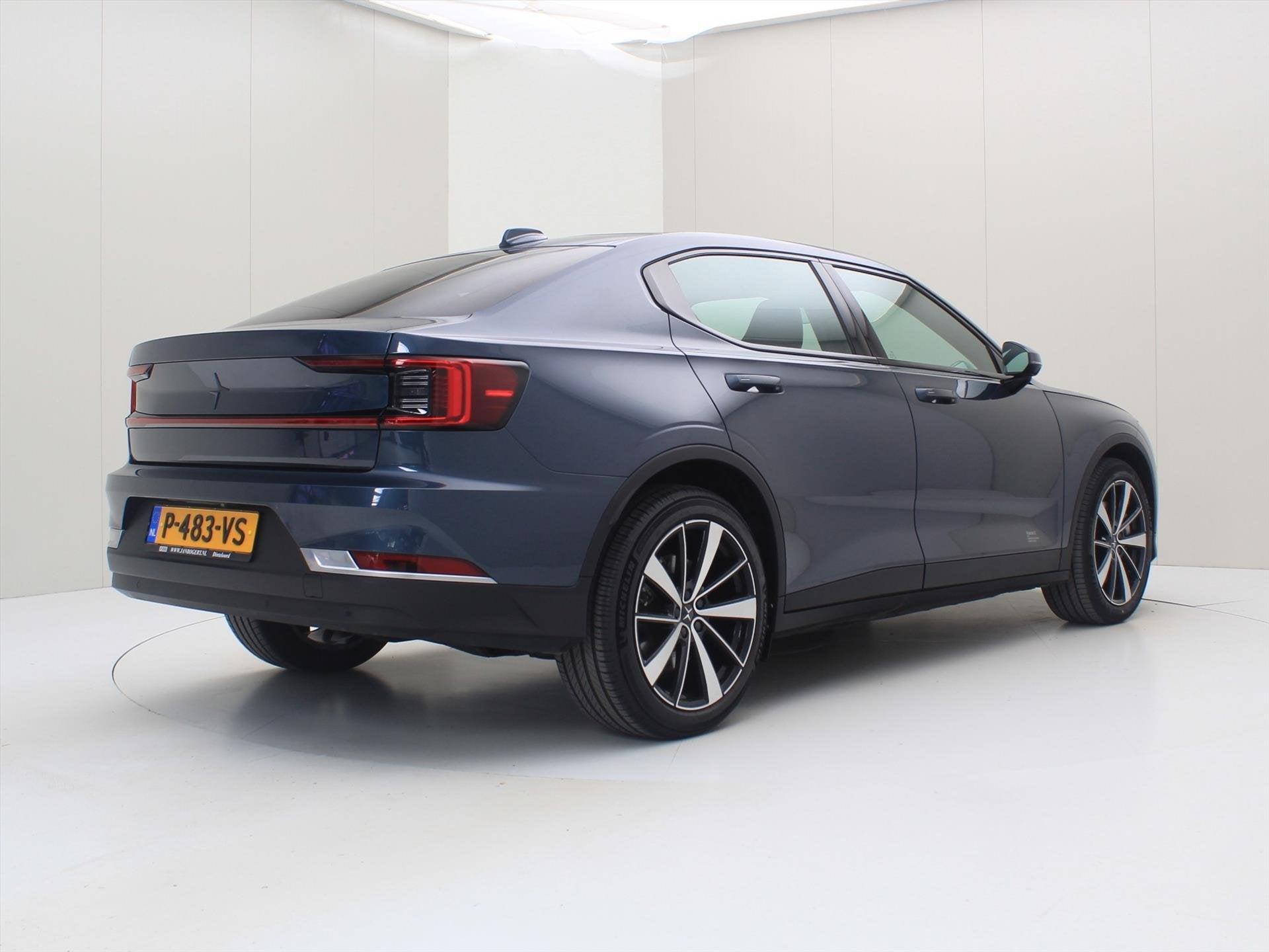 Polestar 2 Long Range Single Motor 231pk 92.6% SoH [ PLUS PA, Auto's, Stof, Gebruikt, Blauw, 1969 kg
