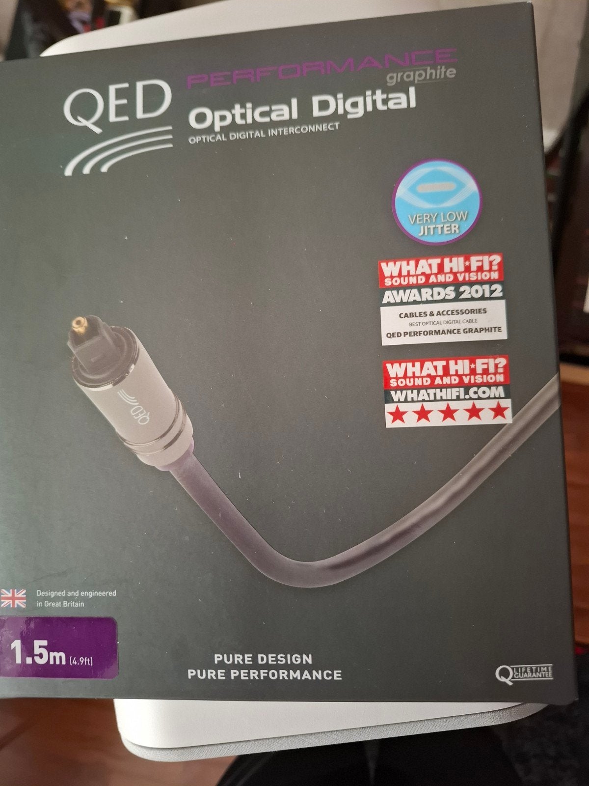 QED PERFORMANCE OPTICAL DIGITAL 1.5 M, Audio, Tv en Foto, Audiokabels en Televisiekabels, Ophalen, Nieuw, Minder dan 2 meter, Optische kabel