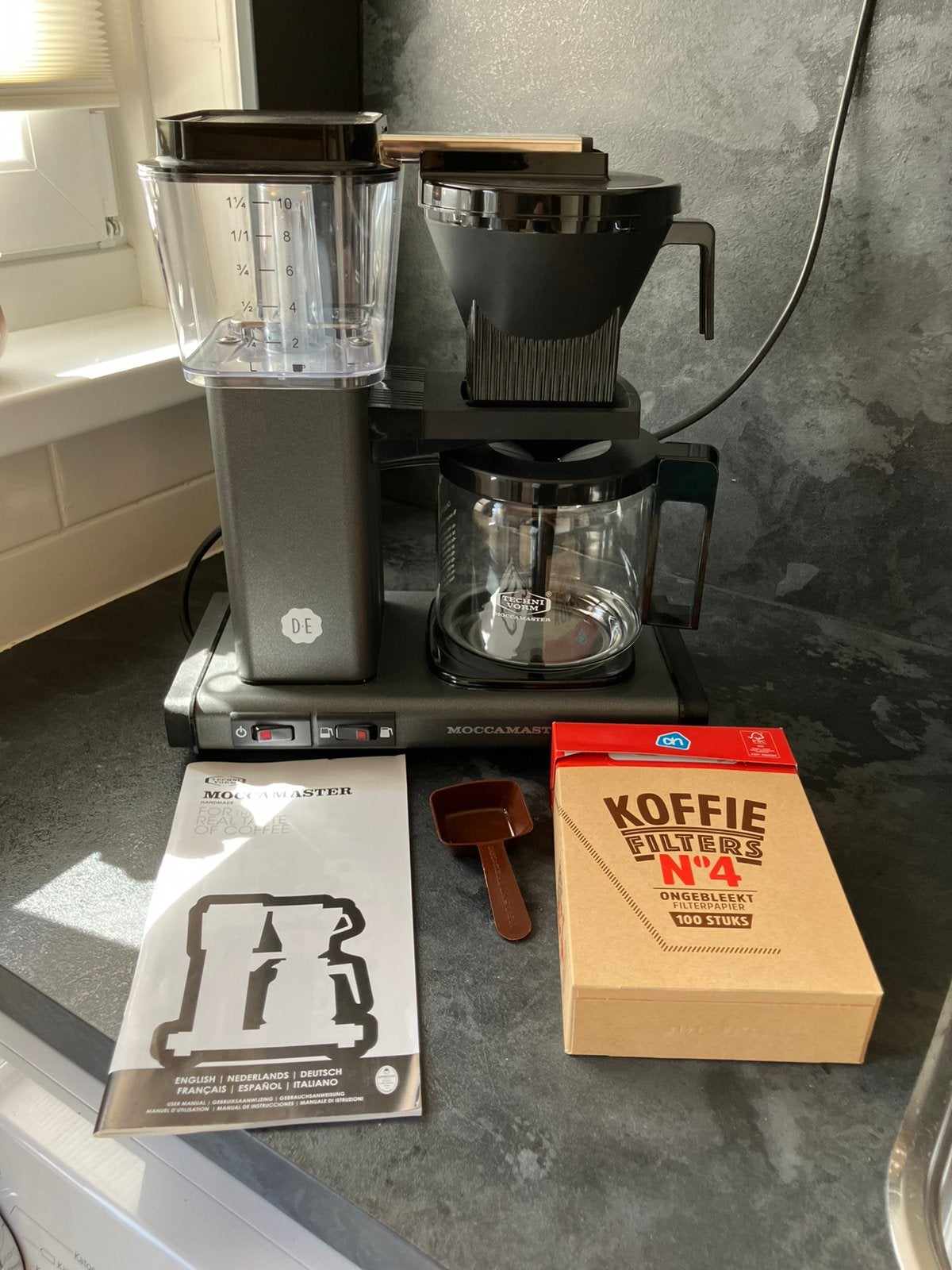 Douwe Egberts Moccamaster, Ophalen, Gebruikt, Koffiemachine, Gemalen koffie