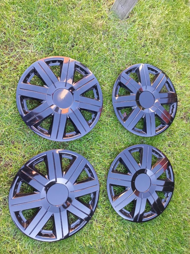 Wieldoppen 14 inch zwart., Auto diversen, Wieldoppen, Ophalen