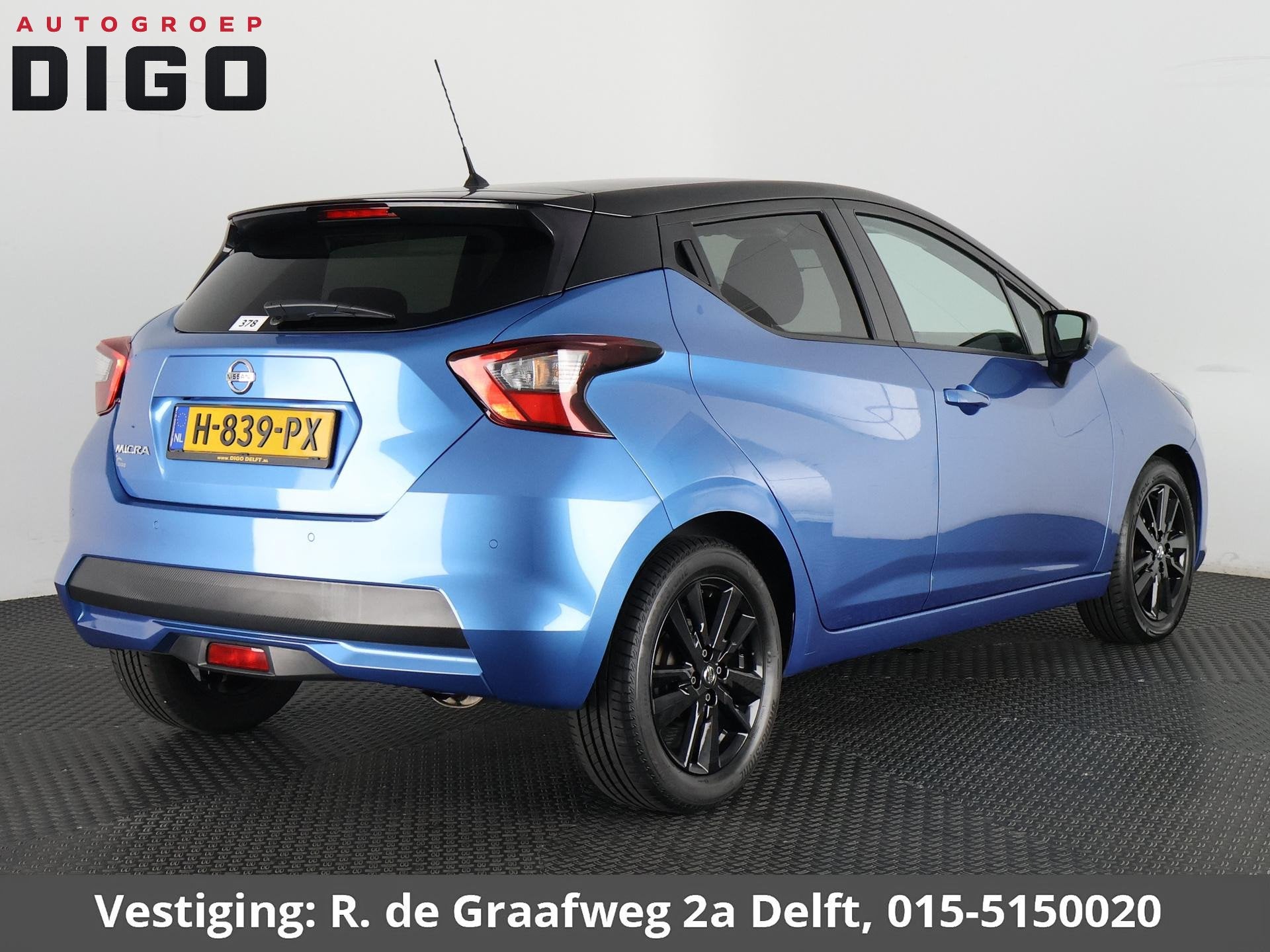 Nissan Micra 1.0 IG-T N-Connecta Two-Tone Automaat | Navigat, Blauw, Origineel Nederlands, 3 cilinders, Onderhoudsboekje