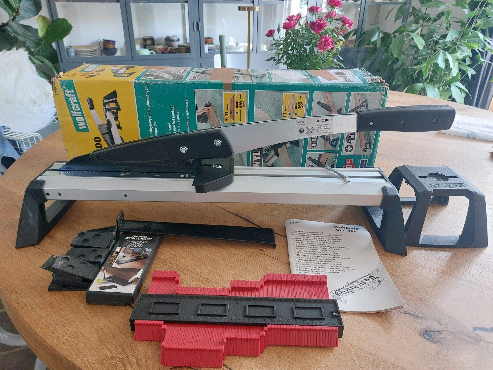 Wolfcraft VLC 800 laminaat- en vinylsnijder incl. legset, Ophalen, Gebruikt, Snijgereedschap, Overige merken