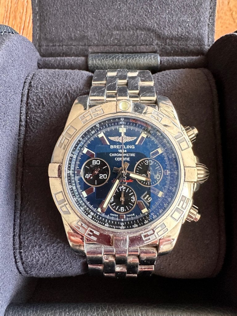 Breitling Chronomat 44 B01, Sieraden, Tassen en Uiterlijk, Ophalen, Staal, Staal, Breitling