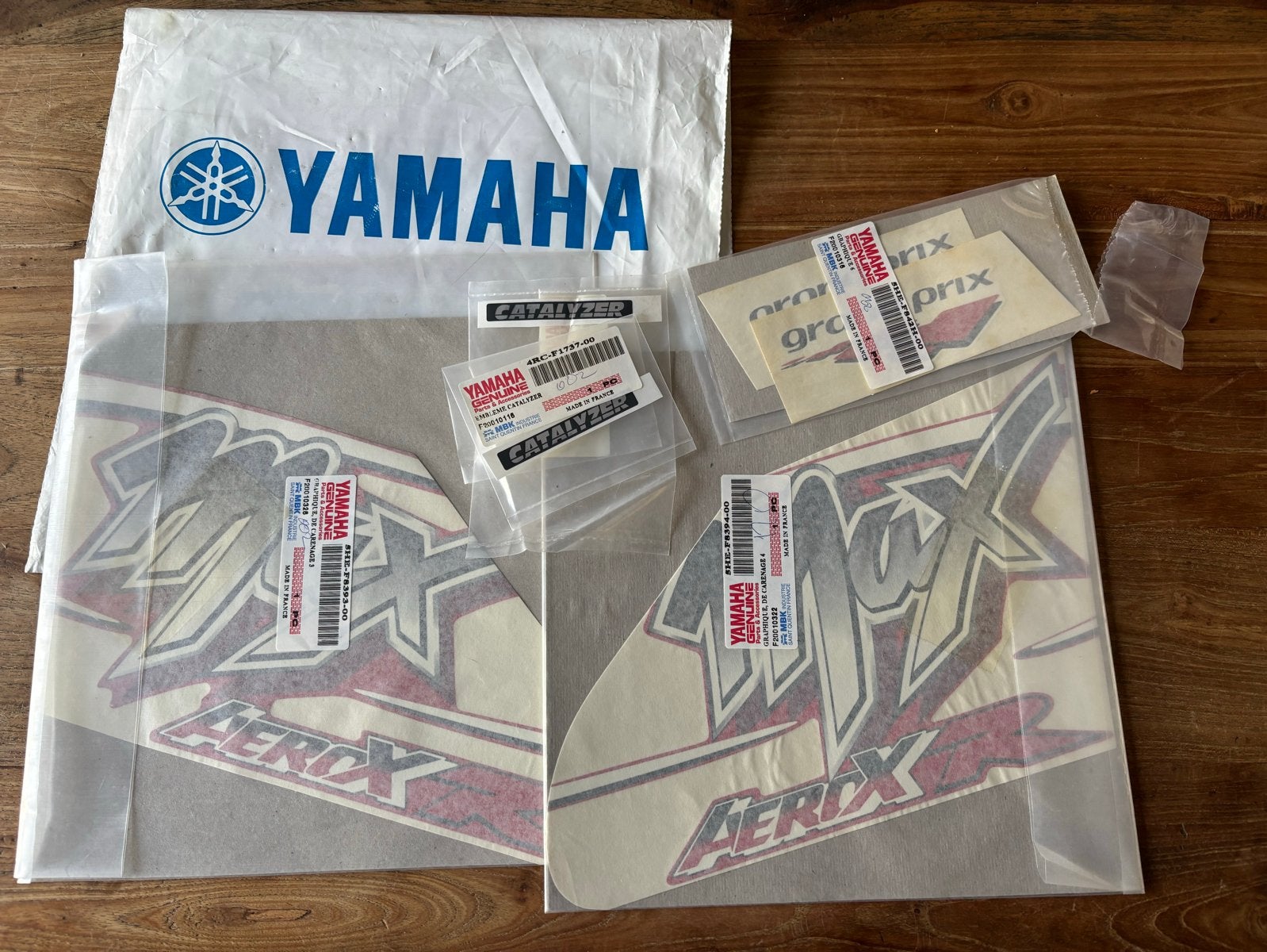 Zeldzame Yamaha Aerox Max Biaggi Stickerset - Origineel, Motoren, Ophalen of Verzenden