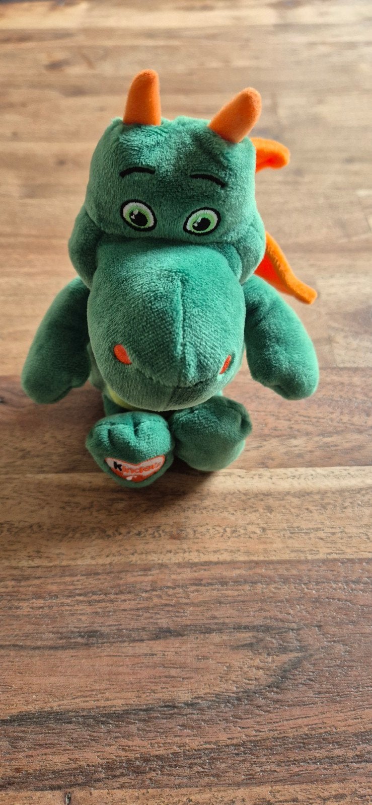 Leuke groene draak knuffel van Kinder Surprise, Groen, Overige merken, Ophalen of Verzenden, Zo goed als nieuw