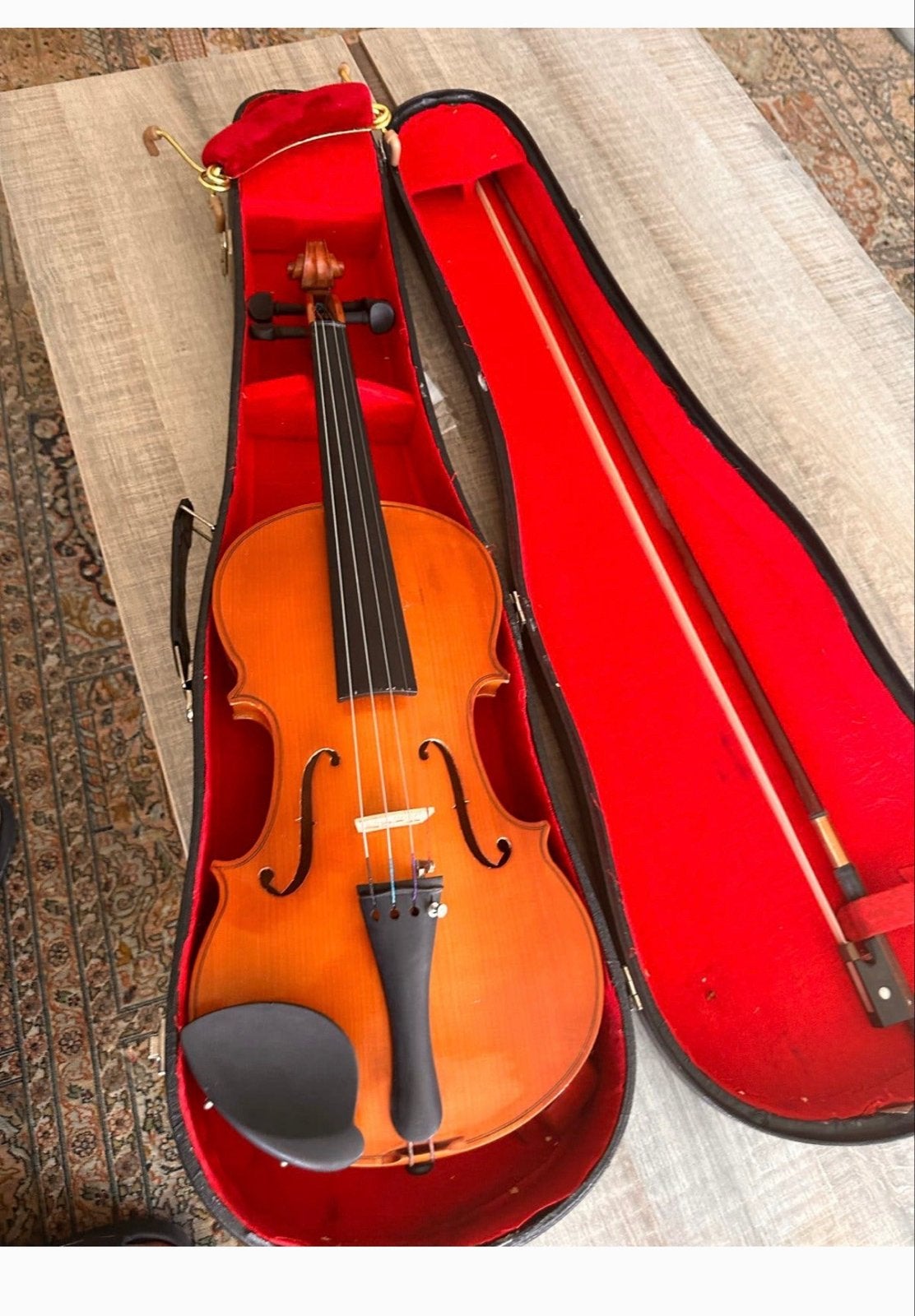 3/4 Viool met koffer en ongebruikte strijkstok, Muziek en Instrumenten, Gebruikt, 3/4-viool, Viool, Ophalen of Verzenden