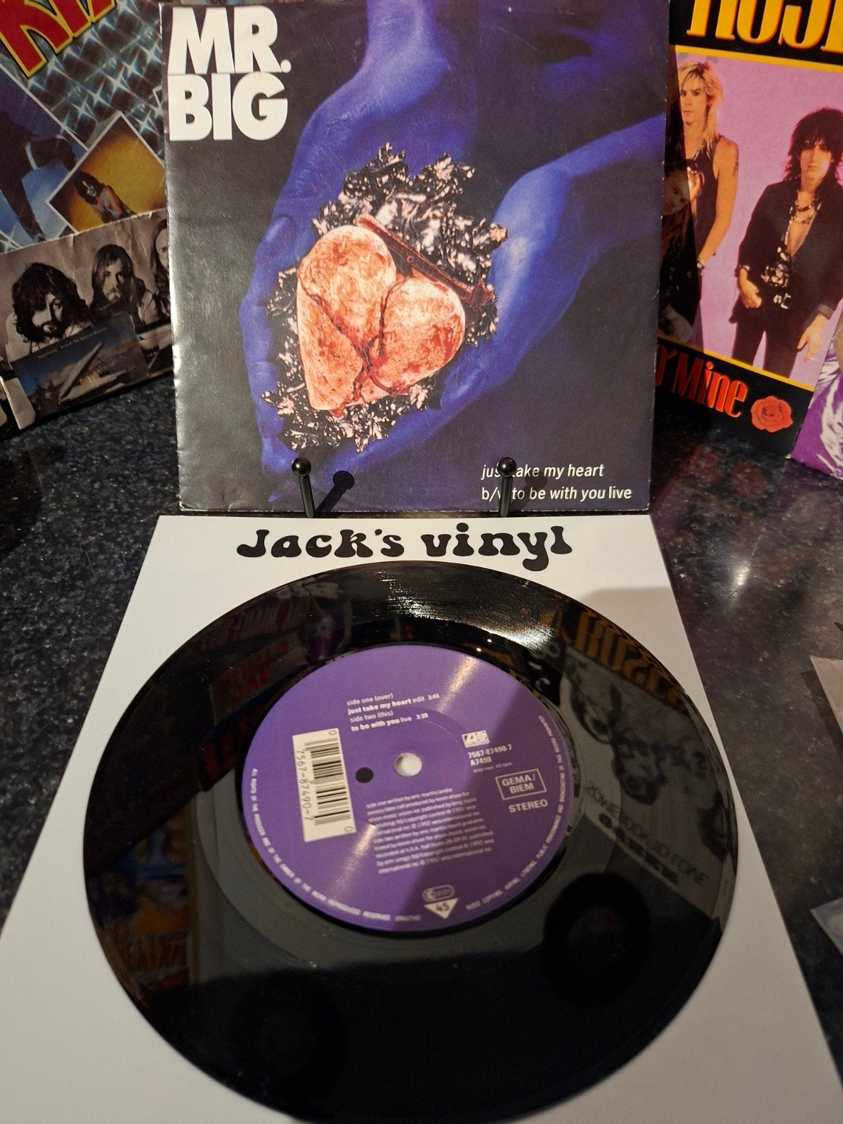 Mr. Big - Just Take My Heart / To Be With You Live  1992, 7 inch, Ophalen of Verzenden, Overige typen, Fotohoes
