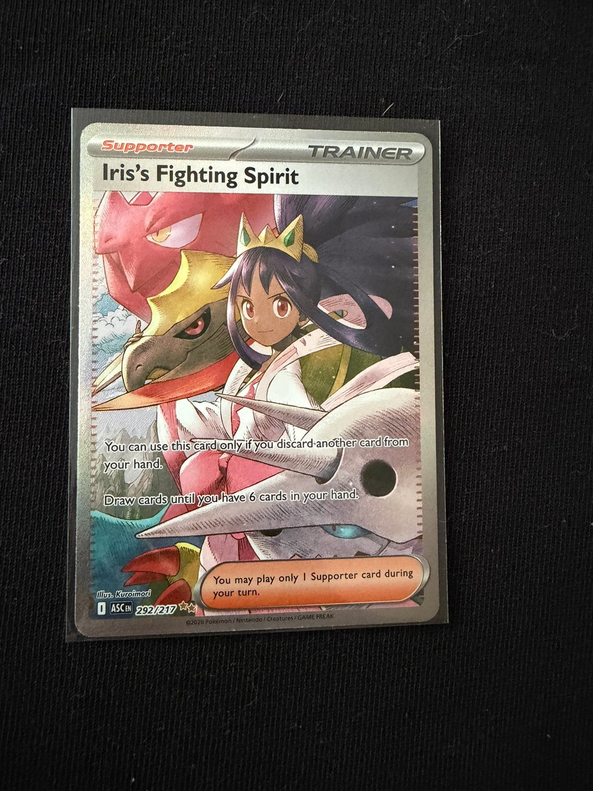 Iris’s fighting spirit, Ophalen, Zo goed als nieuw