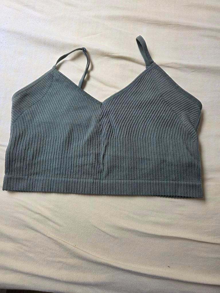 Love to Lounge geribbelde bralette maat S, Love to Lounge, Ophalen of Verzenden, Groen, BH