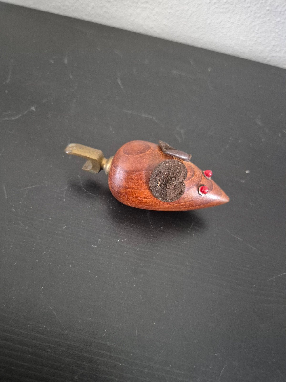 Vintage houten muis kurkentrekker flesopener, Ophalen of Verzenden