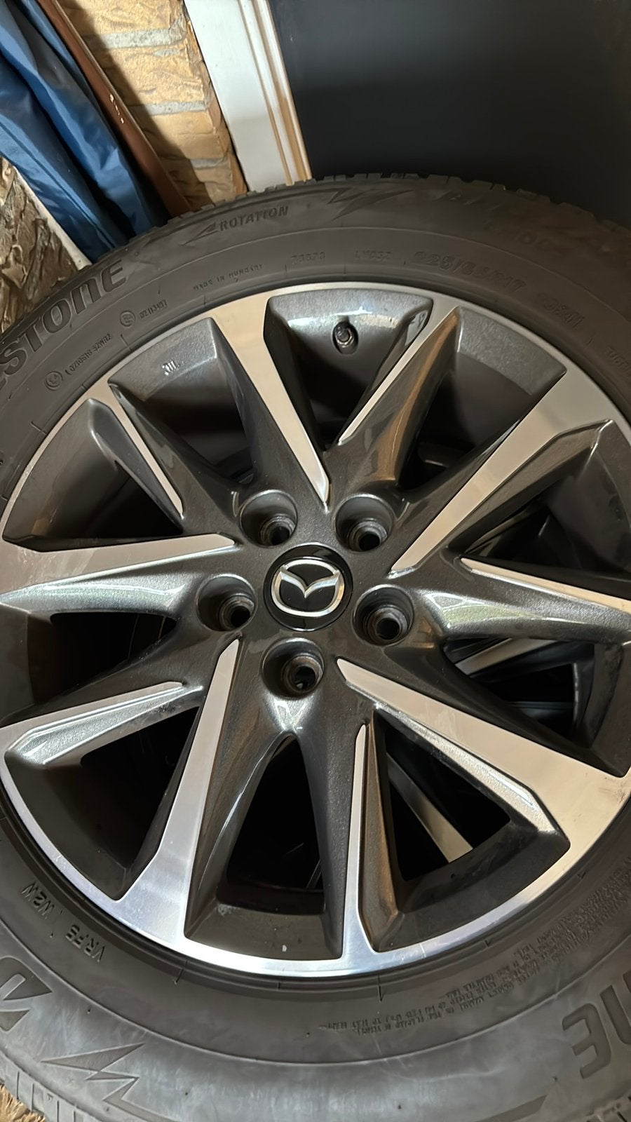 Originele Mazda CX 5 velgen, Winterbanden., Auto-onderdelen, Ophalen, Gebruikt, Velg(en), 17 inch