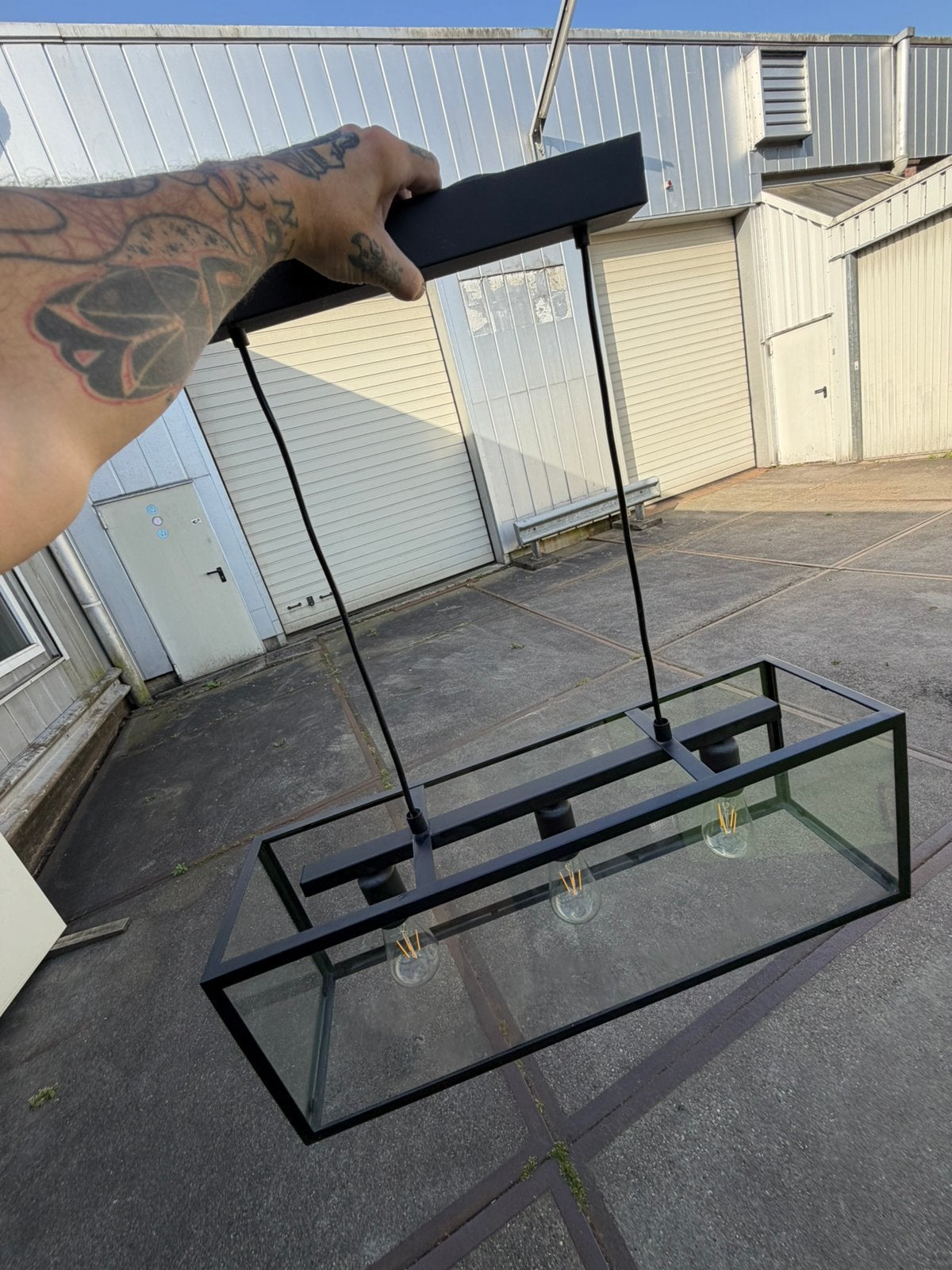 Hanglamp, Ophalen, Zo goed als nieuw, Glas