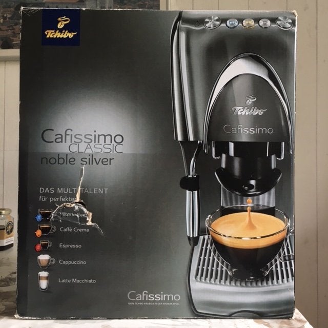Tchibo Cafissimo Classic Noble Silver (in doos)., Ophalen, Zo goed als nieuw, Espresso apparaat
