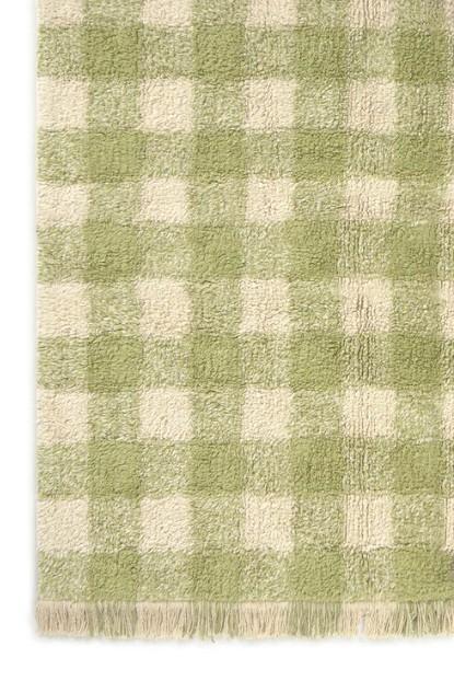 Kindervloerkleed Vichy Matcha Lorena Canals, 100 tot 150 cm, Lorenacanals, Rechthoekig, Nieuw