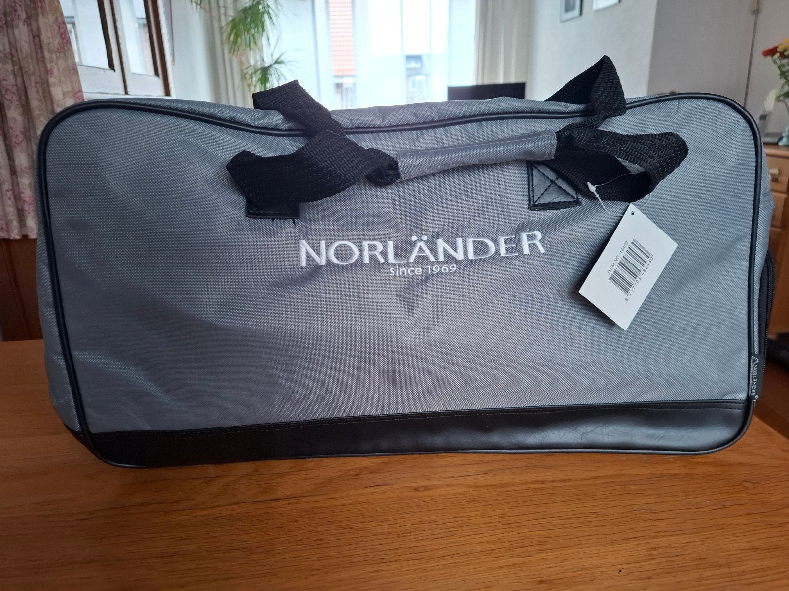 Nieuwe Norländer Retro Sporttas / Weekendtas - Grijs, 40 tot 60 cm, Grijs, Nieuw, Minder dan 35 cm