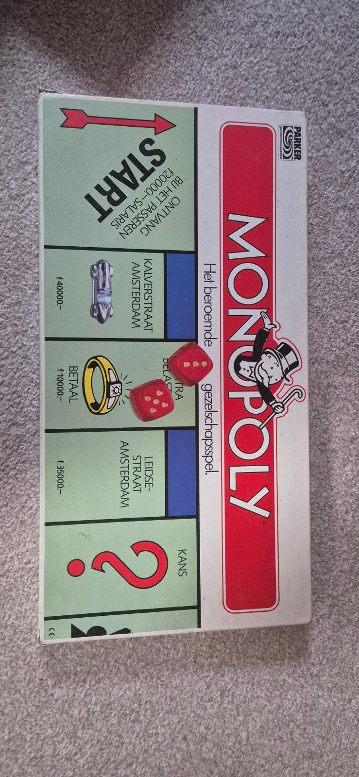 Monopoly - Klassieke editie, compleet met alle onderdelen, Hobby en Vrije tijd, Drie of vier spelers, Ophalen of Verzenden, Gebruikt