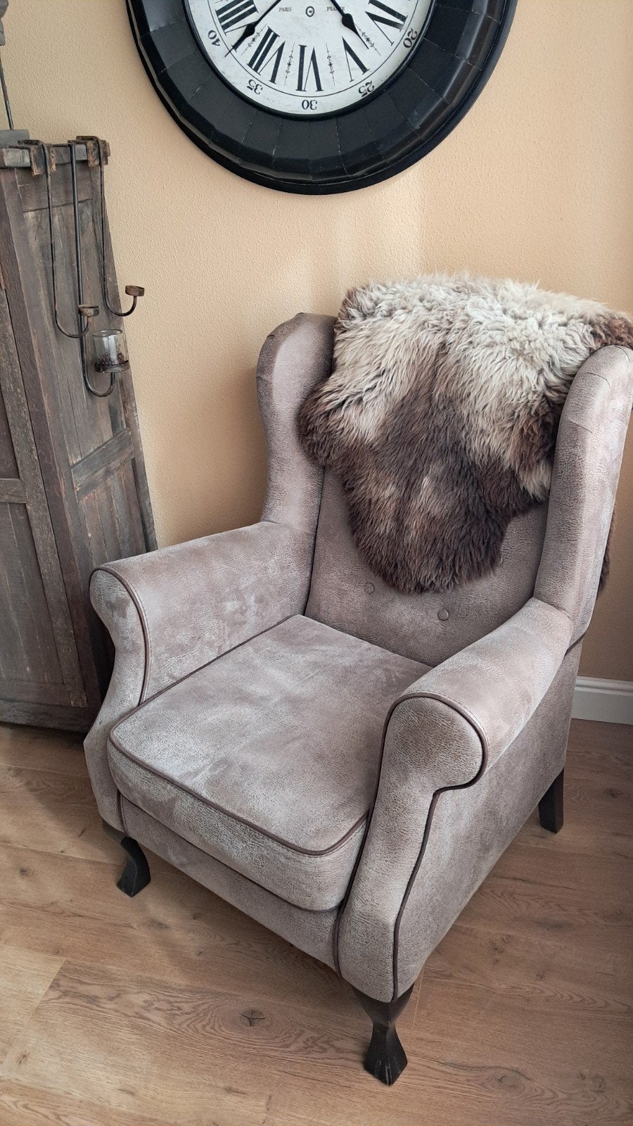 te koop 2 mooie degelijke  dezelfde landelijke fauteuils, Ophalen, Zo goed als nieuw, 75 tot 100 cm, 50 tot 75 cm