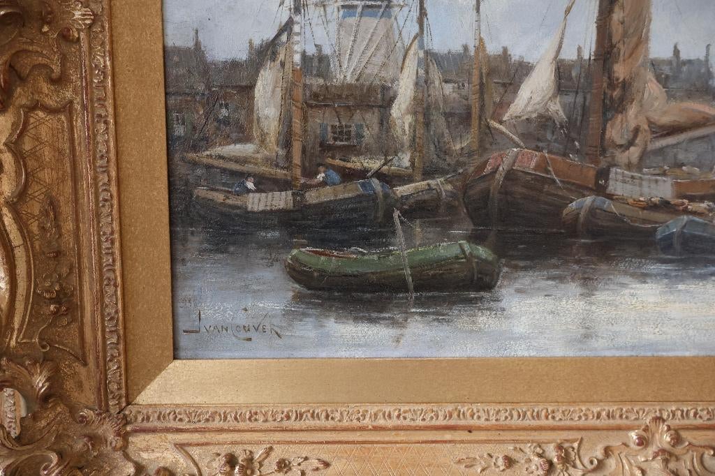 Hermanus Koekkoek II jr. 1836-1909 Breda schilderij, Ophalen of Verzenden