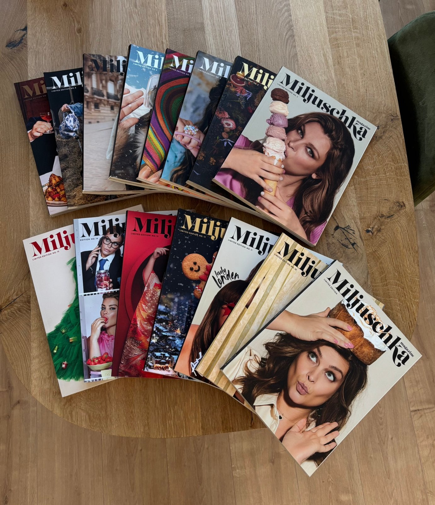 Miljuschka magazine 1 t/m 15, Boeken, Ophalen of Verzenden, Zo goed als nieuw, Overige typen