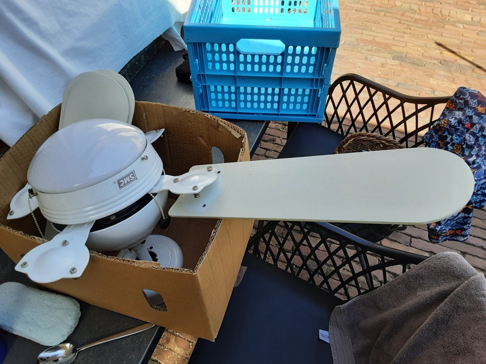 plafond ventilator., Ophalen, Gebruikt, Plafondventilator