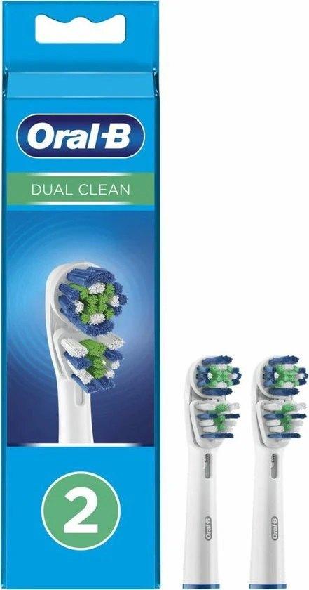Oral-B Dual Clean - Opzetborstels - 2 stuks, Ophalen of Verzenden, Nieuw, Opzetborstel