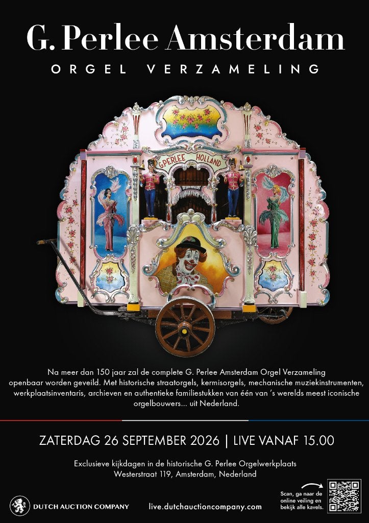 G. Perlee Amsterdam Orgel Verzameling, Grote Veiling 26 Sept, Ophalen of Verzenden, Gebruikt