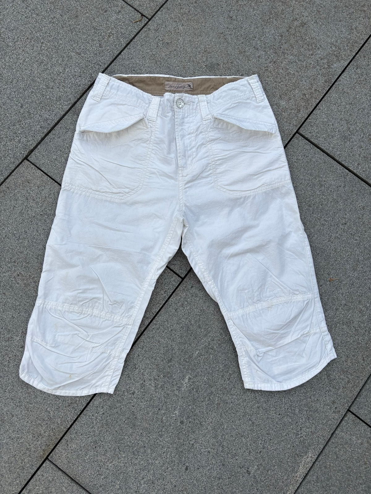 Witte driekwart broek H&M LOGG maat 158, Ophalen of Verzenden, Zo goed als nieuw, Jongen of Meisje, Broek