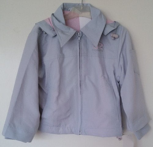 Meisjes jas grijs/roze maat 104 NIEUW (10582) a, Kinderen en Baby's, Kinderkleding | Maat 104, Meisje, Nieuw, Ophalen of Verzenden
